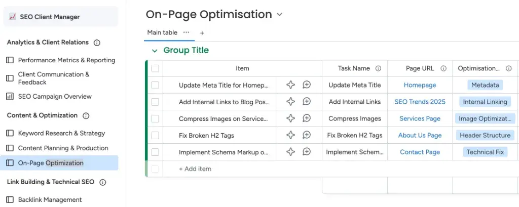 Project Transparency Dashboard